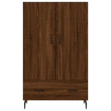 Stylish Highboard Brown Oak - Modern Engineered Wood Design