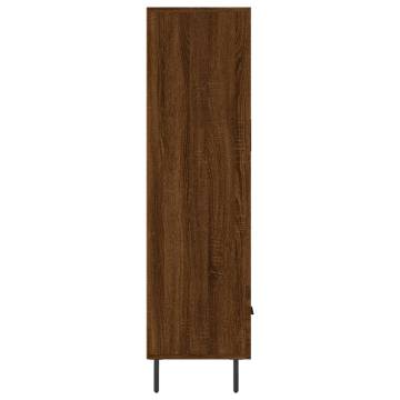 Stylish Highboard Brown Oak - Modern Engineered Wood Design