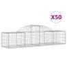 Arched Gabion Baskets 50 pcs - Durable Garden Barriers