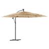 Brown Garden Parasol with Steel Pole | Hipomarket UK