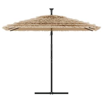 Brown Garden Parasol with Steel Pole | Hipomarket UK