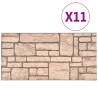 3D Wall Panels Beige Brick Design - 11 pcs EPS | HipoMarket