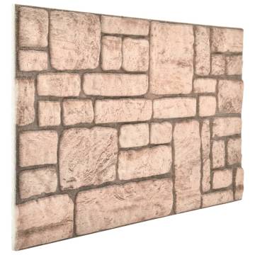 3D Wall Panels Beige Brick Design - 11 pcs EPS | HipoMarket