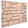 3D Wall Panels Beige Brick Design - 11 pcs EPS | HipoMarket