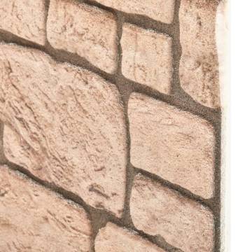 3D Wall Panels Beige Brick Design - 11 pcs EPS | HipoMarket