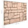 3D Wall Panels Beige Brick Design - 11 pcs EPS | HipoMarket