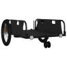 Durable Bike Trailer - Black Oxford Fabric & Iron