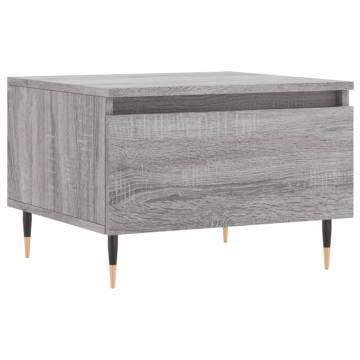 Stylish Grey Sonoma Coffee Table - 50x46x35 cm