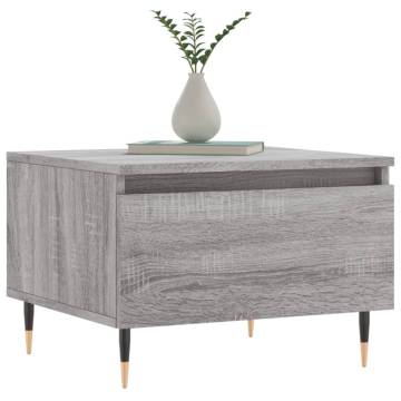 Stylish Grey Sonoma Coffee Table - 50x46x35 cm