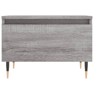 Stylish Grey Sonoma Coffee Table - 50x46x35 cm