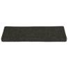 15 Pcs Anthracite Stair Mats - Stylish & Non-Slip 65x21 cm