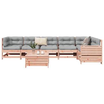 7 Piece Garden Sofa Set - Solid Wood Douglas Fir | HipoMarket