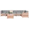 7 Piece Garden Sofa Set Solid Wood Douglas Fir Colour natural douglas Number of 1 