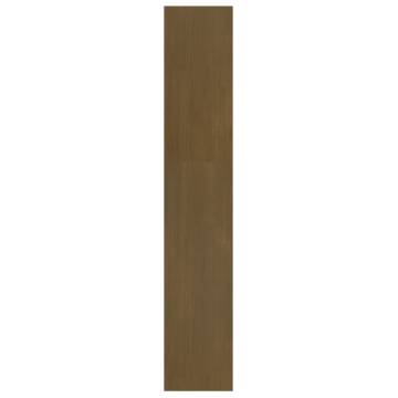 Book Cabinet & Room Divider - Honey Brown Solid Pinewood