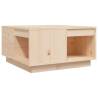 Elegant Solid Wood Pine Coffee Table - 60x61x32.5 cm