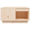 Elegant Solid Wood Pine Coffee Table - 60x61x32.5 cm