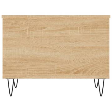 Elegant Coffee Table Sonoma Oak - 60x44.5x45 cm