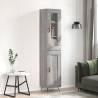 Highboard Grey Sonoma 34.5x34x180 cm Engineered Wood Colour grey sonoma Quantity in Package 1 Model 1 wood door 