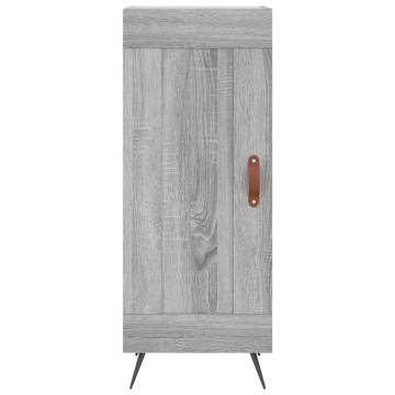 Stylish Highboard Grey Sonoma - 34.5x34x180 cm Engineered Wood