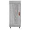 Stylish Highboard Grey Sonoma - 34.5x34x180 cm Engineered Wood