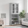 Stylish Highboard Concrete Grey | 69.5x34x180 cm | Hipomarket