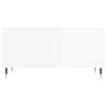 Elegant High Gloss White Coffee Table - 90x44.5 cm | Hipomarket