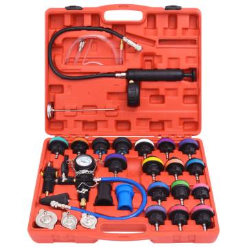 28 Piece Radiator Pressure Tester Kit - High Quality & Durable