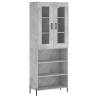 Stylish Highboard Concrete Grey | 69.5x34x180 cm | Hipomarket