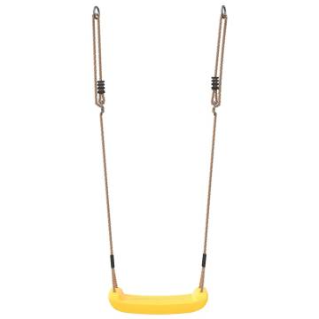 Outdoor Swing Seat for Kids - Adjustable Rope Yellow