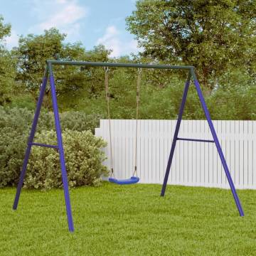 Blue Steel Outdoor Swing Frame with 2 Hooks - Hipomarket