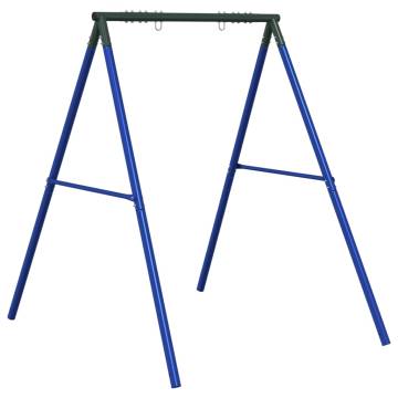 Blue Steel Outdoor Swing Frame with 2 Hooks - Hipomarket