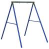 Blue Steel Outdoor Swing Frame with 2 Hooks - Hipomarket