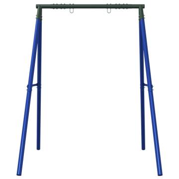 Blue Steel Outdoor Swing Frame with 2 Hooks - Hipomarket