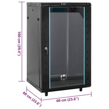 18U Network Cabinet with Swivel Feet - Durable & Secure | HipoMarket