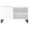 High Gloss White Record Cabinet - 85x38x48 cm | HipoMarket UK