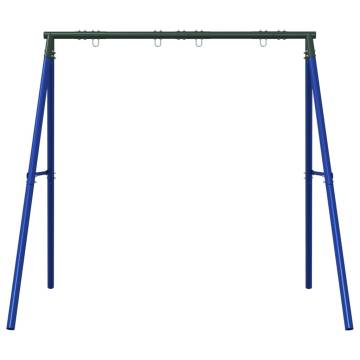 Blue Steel Swing Frame for Outdoor Play | Hipomarket UK