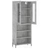 Stylish Highboard Concrete Grey | 69.5x34x180 cm | Hipomarket