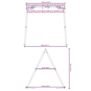 Blue Steel Swing Frame for Outdoor Play | Hipomarket UK