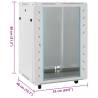 15U Network Cabinet with Swivel Feet | IP20 53x40x80 cm