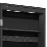 Mirror Jewellery Cabinet with LED Lights - Free Standing Black