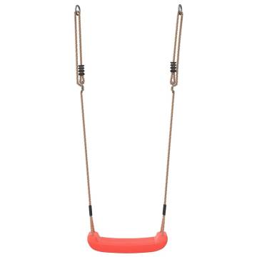 Outdoor Swing Seat for Kids - Adjustable Red Swing - Hipomarket