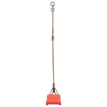 Outdoor Swing Seat for Kids - Adjustable Red Swing - Hipomarket