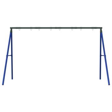 Swing Frame for Outdoors - 8 Hanging Hooks Blue Steel