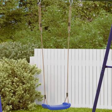 Blue Outdoor Swing Seat for Kids - Adjustable Rope