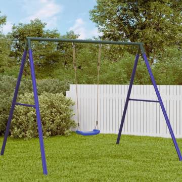 Blue Outdoor Swing Seat for Kids - Adjustable Rope