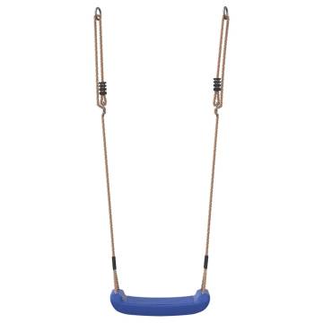 Blue Outdoor Swing Seat for Kids - Adjustable Rope