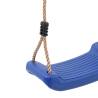 Blue Outdoor Swing Seat for Kids - Adjustable Rope