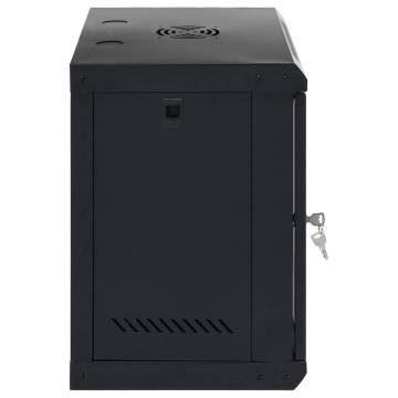 12U Wall Mounted Network Cabinet 19" IP20 - Black & Durable