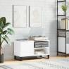 Stylish White Record Cabinet | 85x38x48 cm - Hipomarket UK