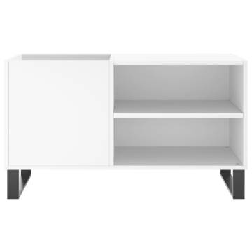 Stylish White Record Cabinet | 85x38x48 cm - Hipomarket UK